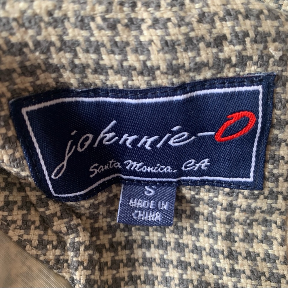 NWOT Johnnie-O Classic Houndstooth Mulberry Silk Shift Dress - Picture 7 of 9